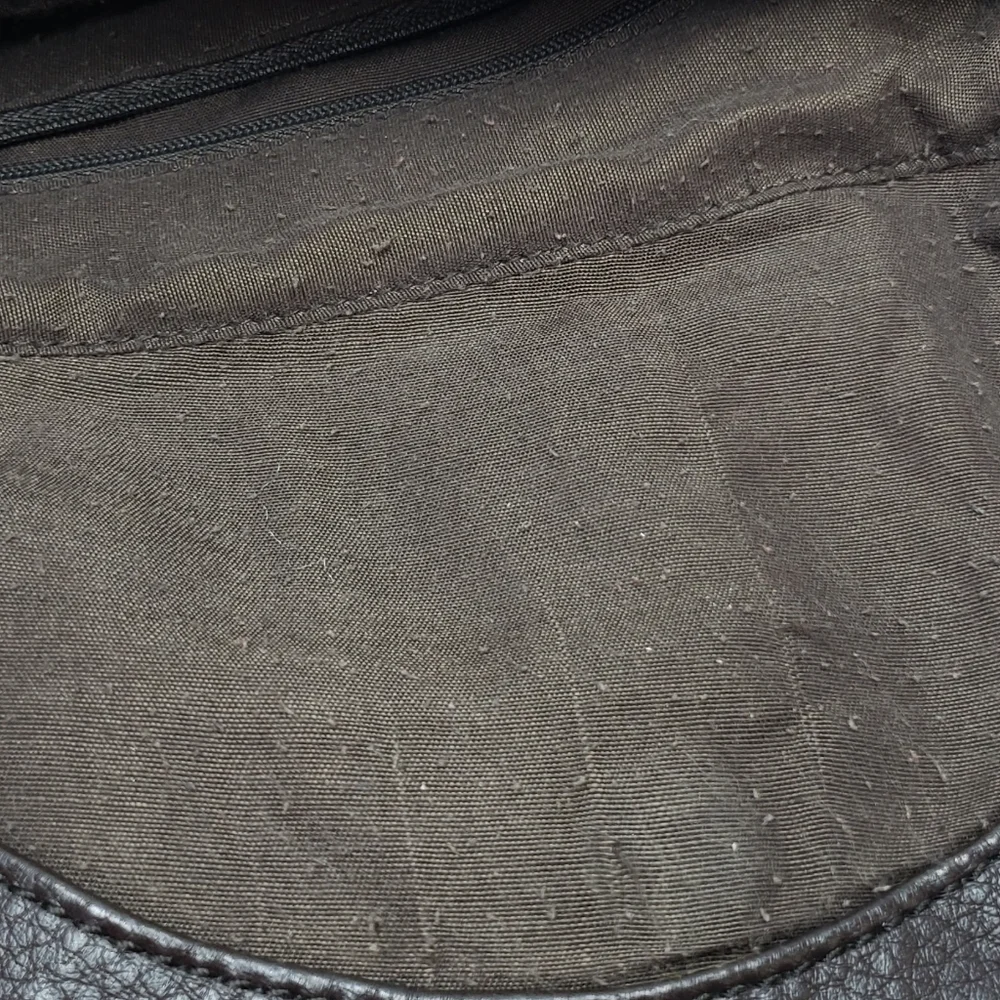 The Sak Deena Leather Crossbody Hobo Bag Foldover Multi Texture Shimmer - Picture 16 of 16